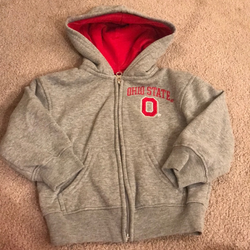 2T Ohio State zip up hoodie